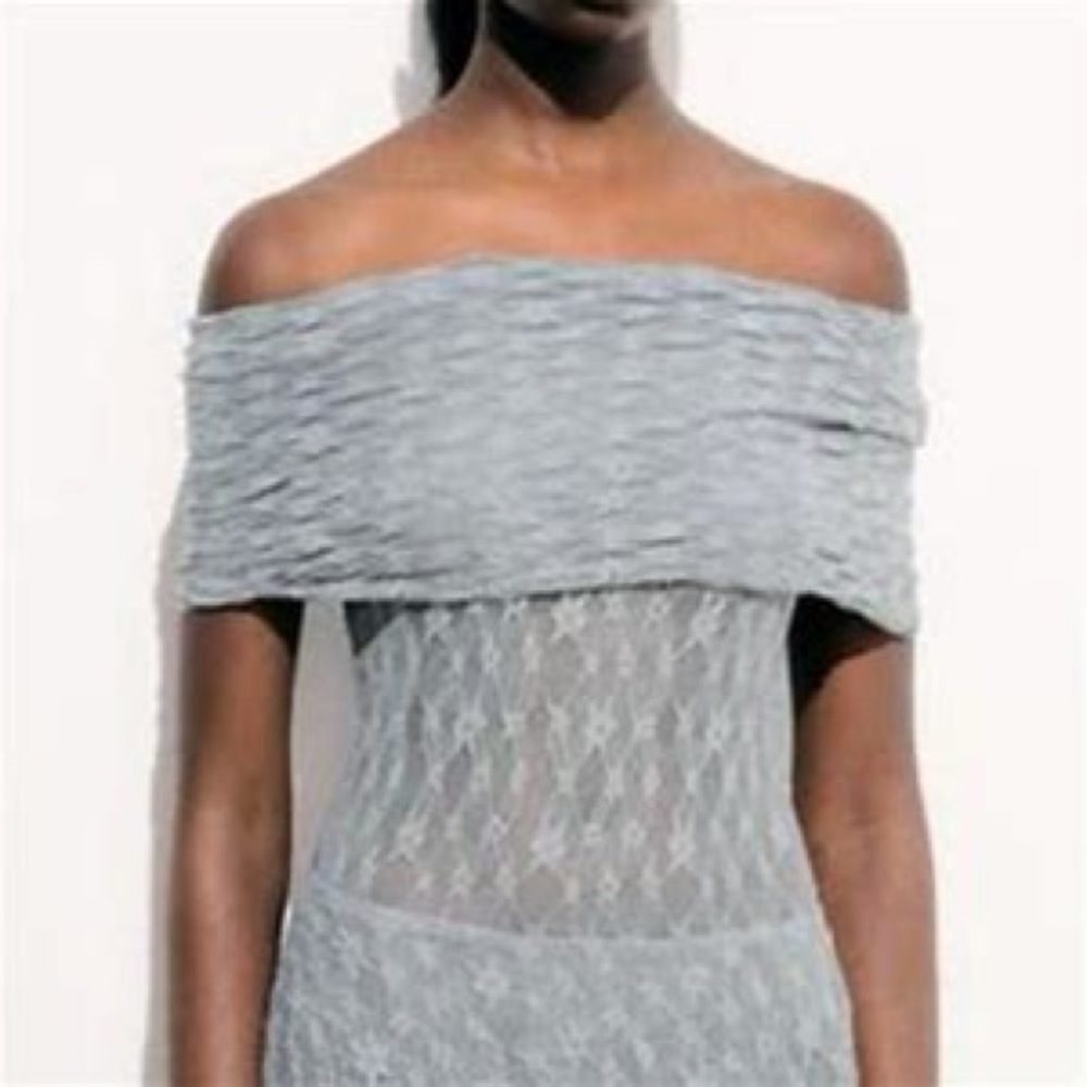NWT Zara Women's Off The Shoulder Lace Bodysuit